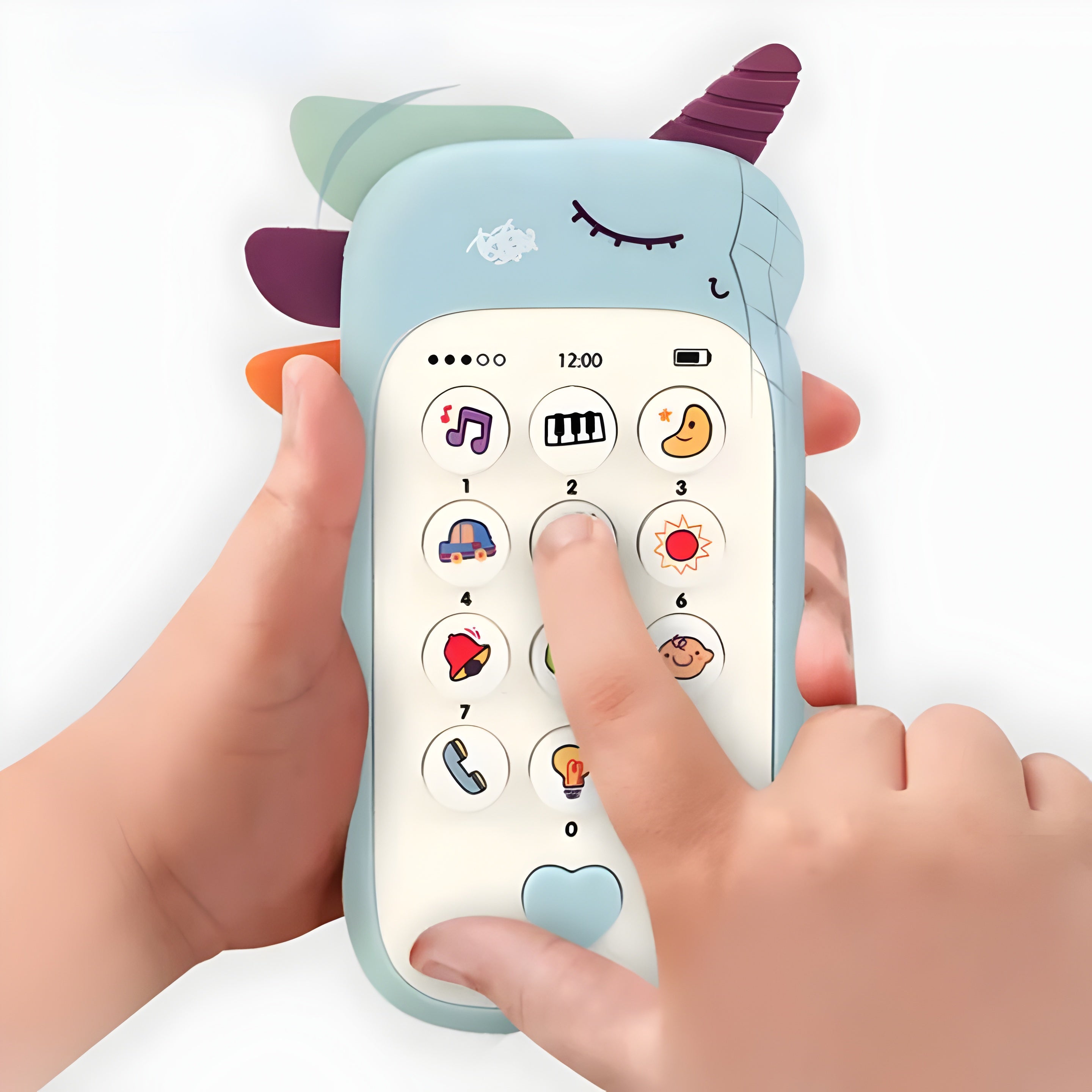 Baby Phone Toy – Musical Sound Telephone with Teether & Lights