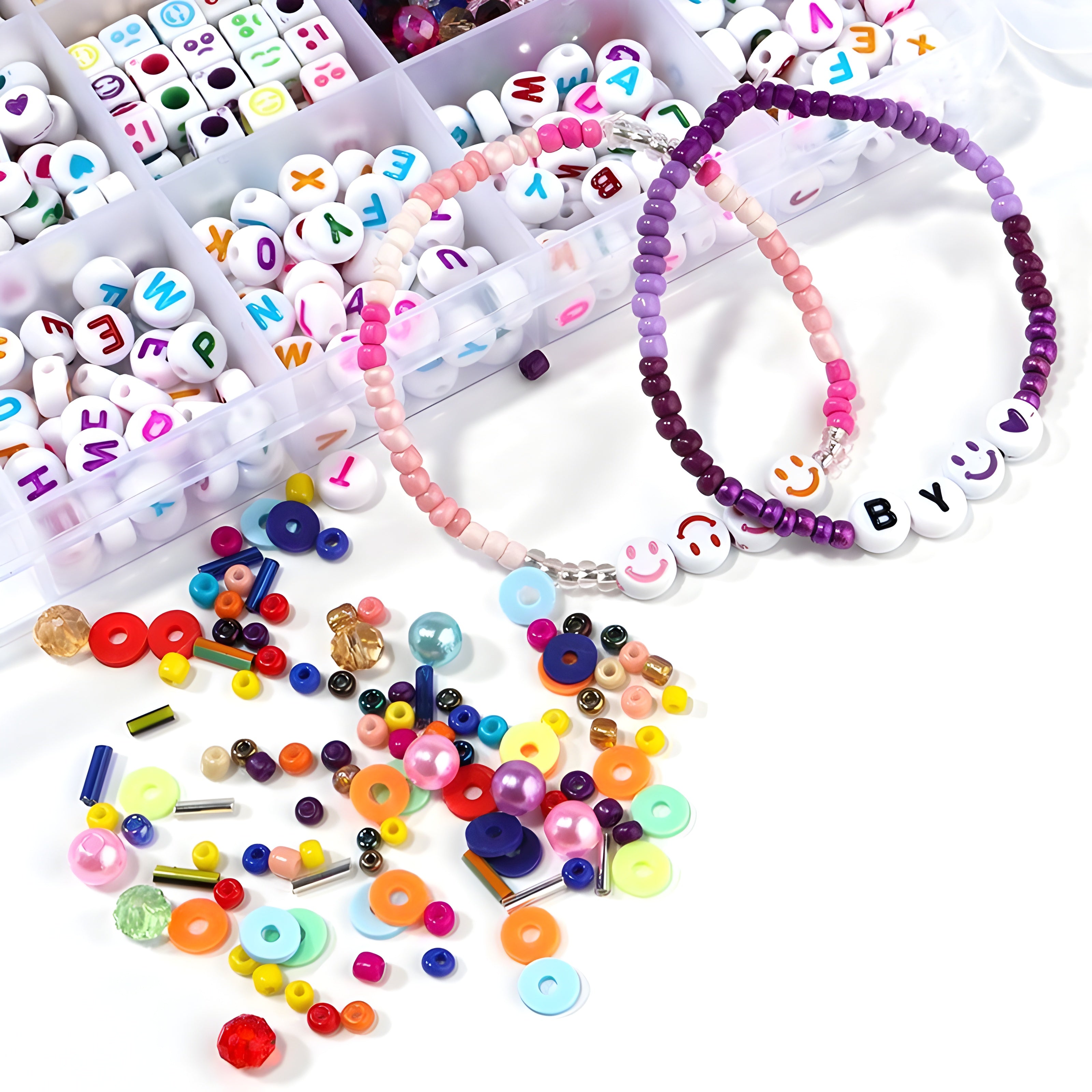 Beads Kit for Bracelets & Jewelry Making – DIY Craft Set for Kids
