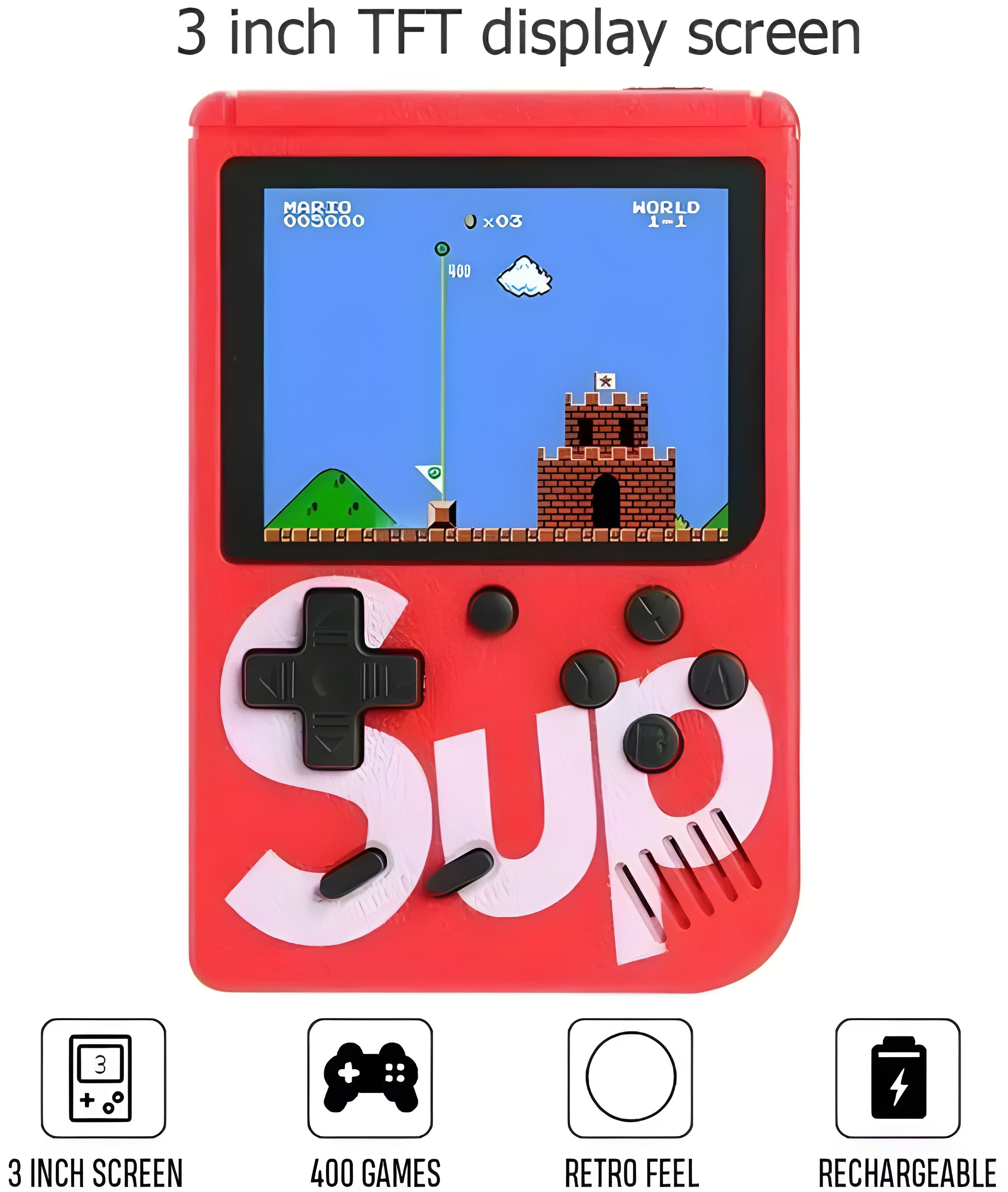 Sup Game Box 400 in 1 Portable Handheld Console