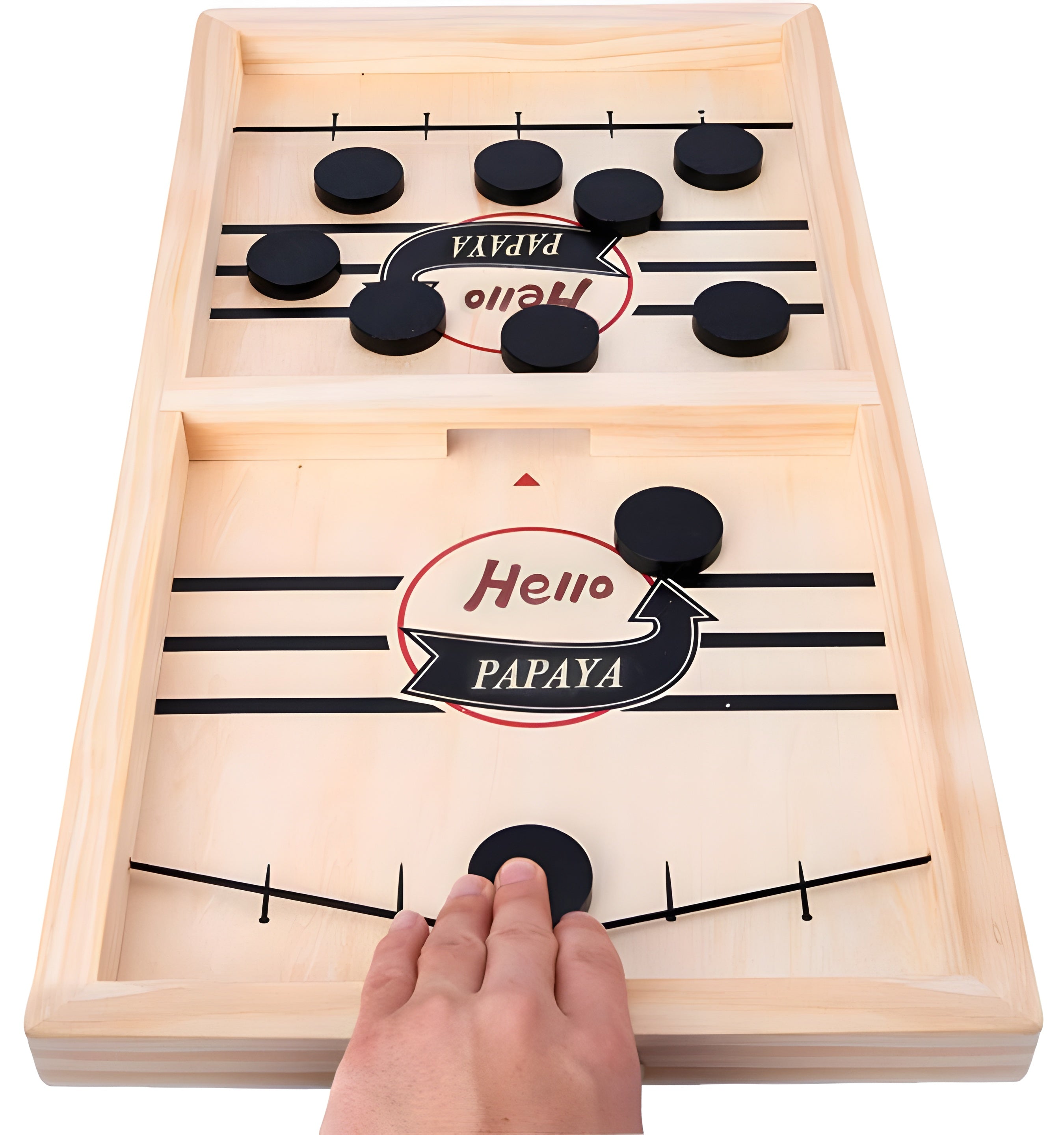 Junior Fast Sling Puck Game Board – String Hockey Toy for Kids & Family Fun