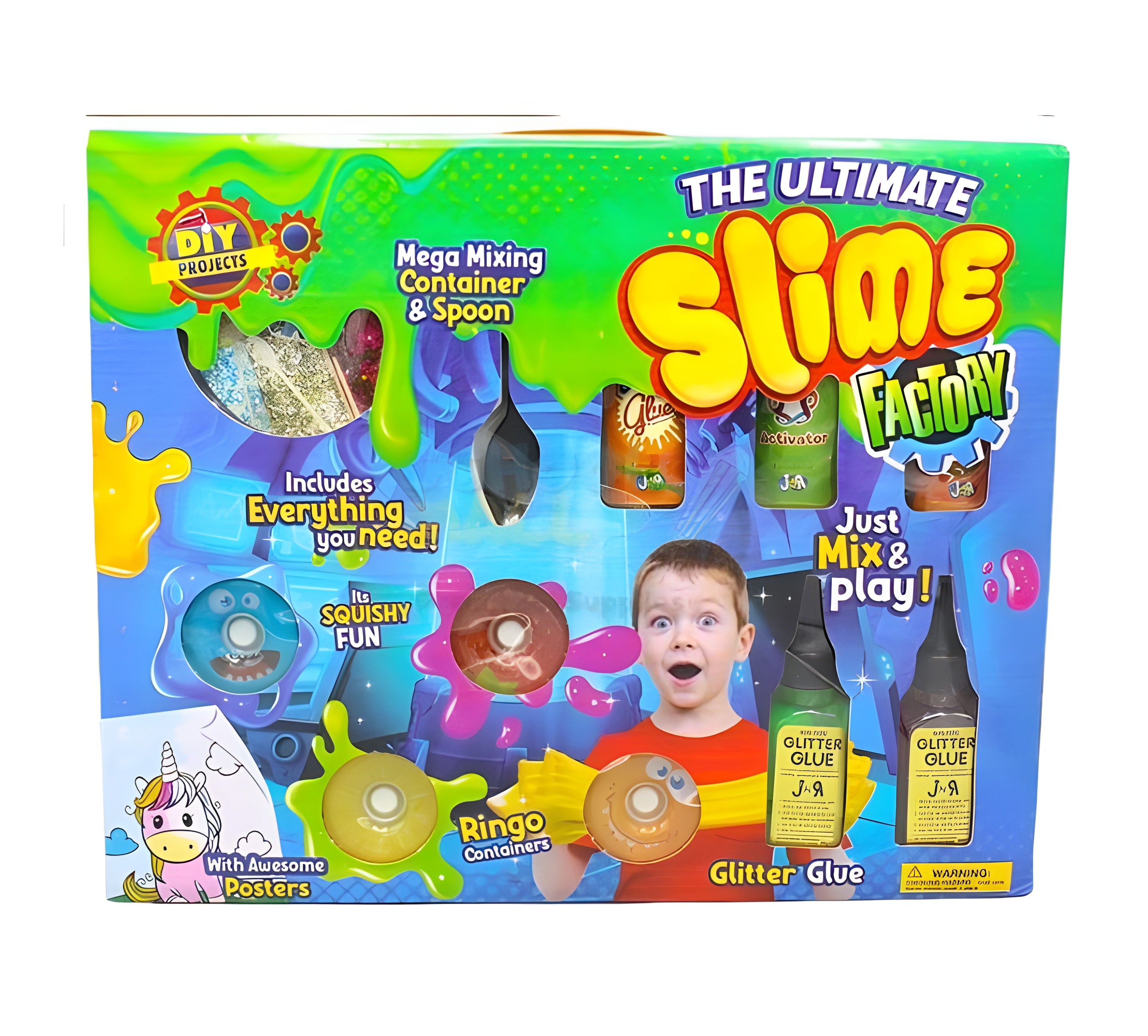 Ultimate Slime Kit with Spoon, Bowl, Magic & Glitter Glue – Complete DIY Slime Set for Kids